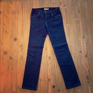 Dark washed straight leg jeans by Loft